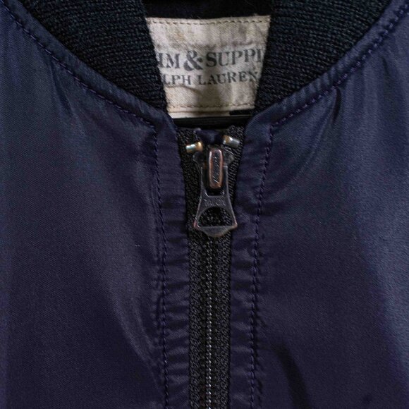 Denim & Supply Ralph Lauren Flight Bomber Jacket Medium Y2K - Picture 5 of 6